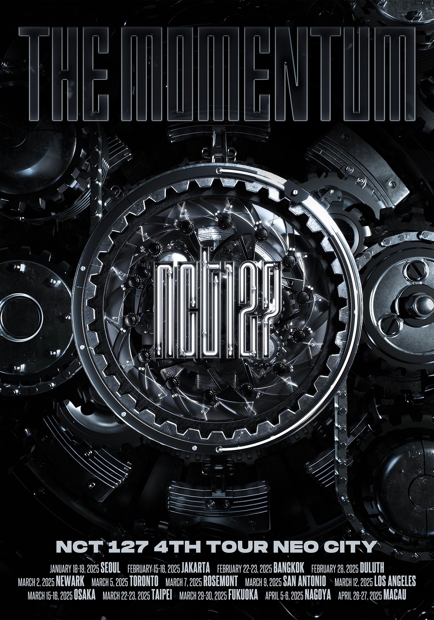 NCT 127 Neo City – The Momentum Tour Poster 2025